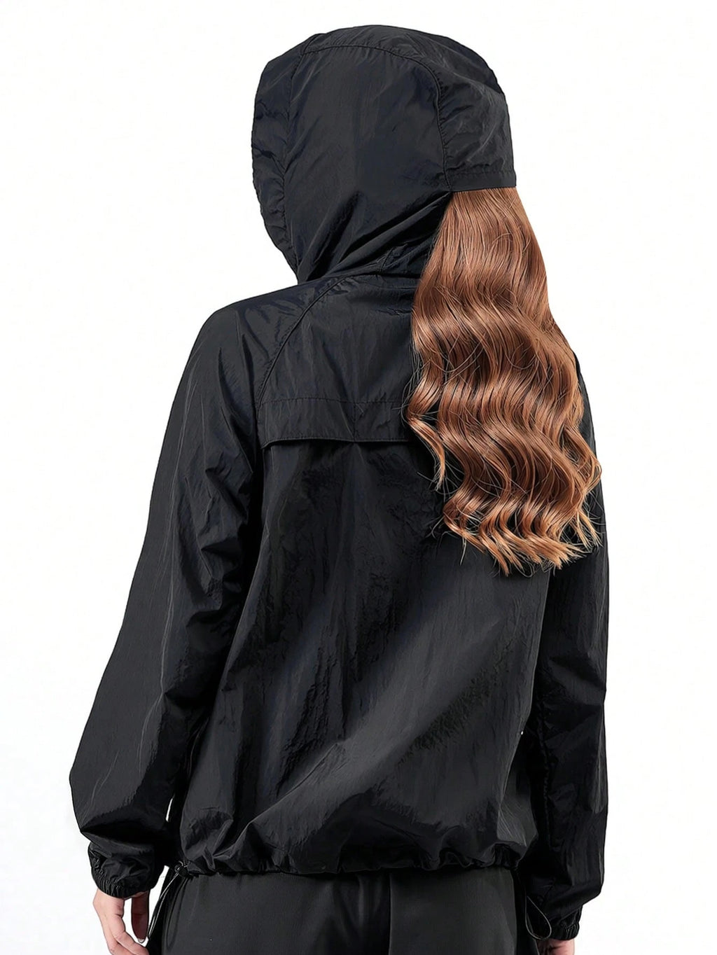 Chaqueta Cortaviento Outdoor Ultraliviana Negra