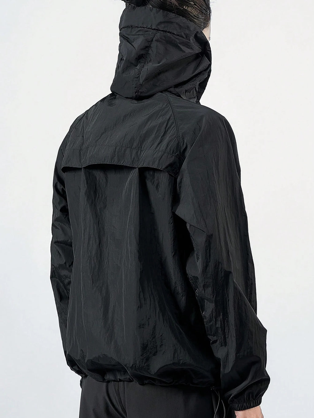 Chaqueta Cortaviento Outdoor Ultraliviana Negra