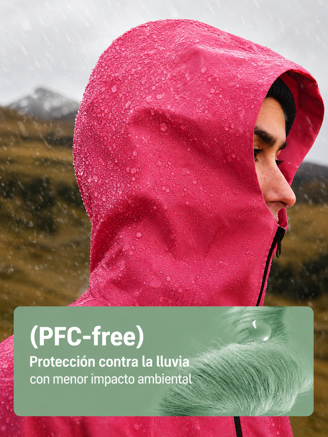 Chaqueta Outdoor 2 en 1 Impermeable Mujer