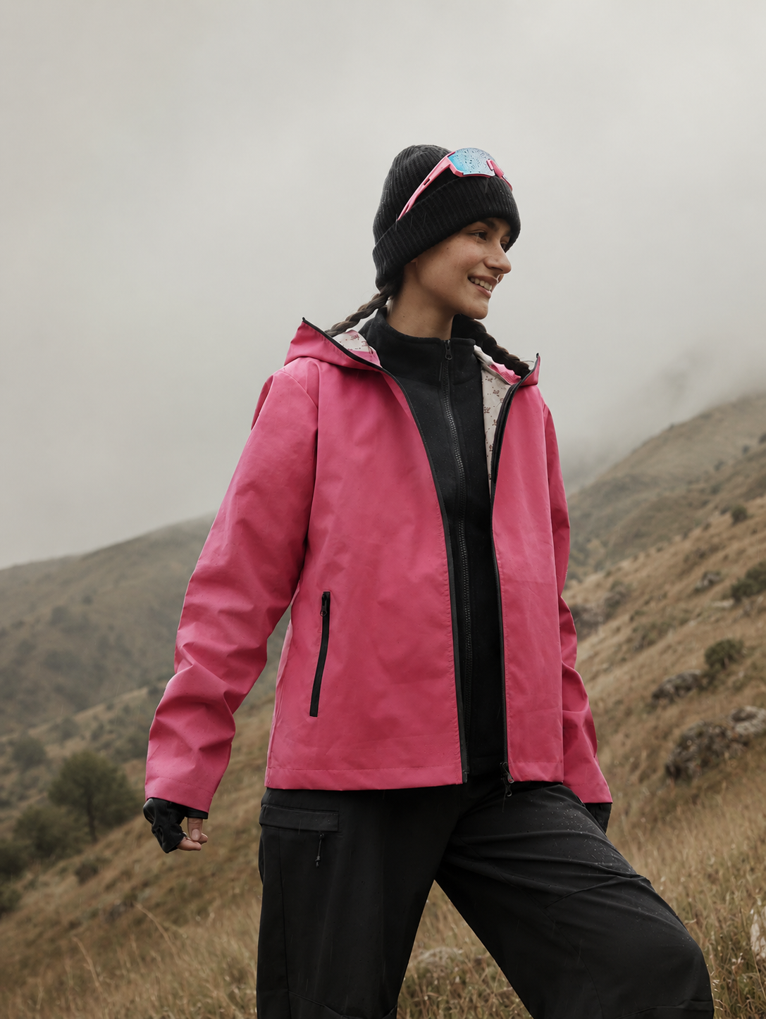 Chaqueta Outdoor 2 en 1 Impermeable Mujer
